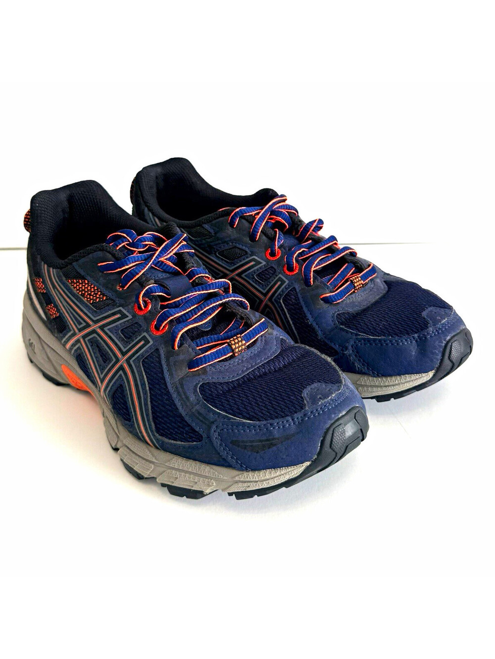 ASICS Gel-Venture 6 Women’s 6.5 Navy Coral Trail Running Shoes T7G6N